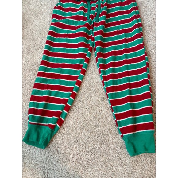 Holiday Traditions Elf-Themed Christmas Pajama Set Adult M Stripe Red/Green‎ - Picture 2 of 6
